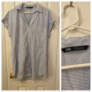 Zara Oversized Shirt dress